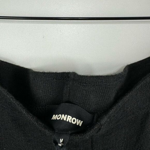 NEW MONROW monrow monrow sweatpants in black - Picture 4 of 5